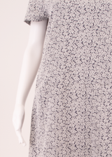 WHITE STUFF Womens Shift Dress Blue Floral Short Sleeve Knee Length UK 14