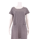 WHITE STUFF Womens Shift Dress Blue Spotted Short Sleeve Short UK 14