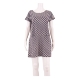 WHITE STUFF Womens Shift Dress Blue Spotted Short Sleeve Short UK 14