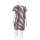 WHITE STUFF Womens Shift Dress Blue Spotted Short Sleeve Short UK 14