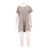 WHITE STUFF Womens Shift Dress White Crazy Pattern Short Sleeve Short UK 14