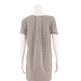 WHITE STUFF Womens Shift Dress White Crazy Pattern Short Sleeve Short UK 14