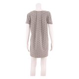 WHITE STUFF Womens Shift Dress White Crazy Pattern Short Sleeve Short UK 14