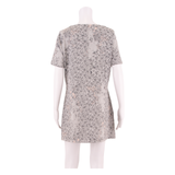 WHITE STUFF Womens Shift Dress Blue Floral Short Sleeve Knee Length UK 14