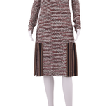 ROBERTO CAVALLI Womens Shift Dress Black Spotted Long Sleeve Midi M