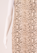 ZIMMERMANN Womens Tank Dress Brown Viscose Animal Print Sleeveless Midi UK 10