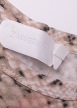 ZIMMERMANN Womens Tank Dress Brown Viscose Animal Print Sleeveless Midi UK 10