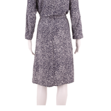 JOULES Womens Fit & Flare Dress Blue Crazy Pattern Long Sleeve Midi UK 12