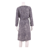 JOULES Womens Fit & Flare Dress Blue Crazy Pattern Long Sleeve Midi UK 12