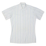 Mens Shirt White Striped M