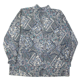ATELIER GOLDNER SCHNITT Womens Shirt Blue 90s Crazy Pattern L