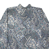 ATELIER GOLDNER SCHNITT Womens Shirt Blue 90s Crazy Pattern L