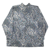 ATELIER GOLDNER SCHNITT Womens Shirt Blue 90s Crazy Pattern L