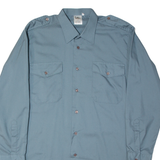 J.WEDER-MEIER AG Mens Worker Shirt Blue Long Sleeve L