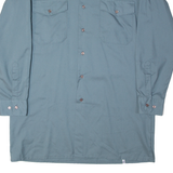 J.WEDER-MEIER AG Mens Worker Shirt Blue Long Sleeve L