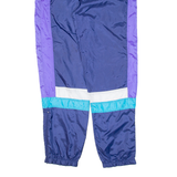 VICTORY TEAM Mens Track Pants Blue Tapered L W30 L32