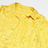 Womens Shirt Yellow Collared Long Sleeve L