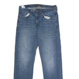 LEVI'S 505 Jeans Mens Blue Regular Straight Stone Wash W34 L32