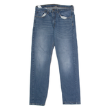 LEVI'S 505 Jeans Mens Blue Regular Straight Stone Wash W34 L32