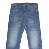 LEVI'S 505 Jeans Mens Blue Regular Straight Stone Wash W34 L29
