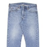 LEVI'S 501 Jeans Mens Blue Regular Straight Stone Wash W33 L24