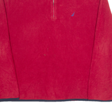 NAUTICA Mens Fleece Red 1/4 Zip Tight Knit XL