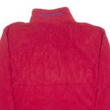 NAUTICA Mens Fleece Red 1/4 Zip Tight Knit XL