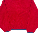 WOOLRICH Mens Jumper Red Button Neck 90s Tight Knit L