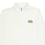 CHAMPION Wildcats Mens Fleece Cream 1/4 Zip Tight Knit XL