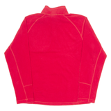 THE North FACE Mens Fleece Red 1/4 Zip Tight Knit L