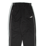PUMA Mens Track Pants Black Straight M W30 L32