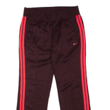 NIKE Womens Sweatpants Maroon Flared M W30 L31