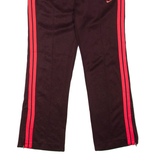 NIKE Womens Sweatpants Maroon Flared M W30 L31