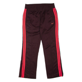 NIKE Womens Sweatpants Maroon Flared M W30 L31