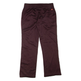 NIKE Womens Sweatpants Maroon Flared M W30 L31