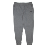 FILA Mens Joggers Grey Tapered S W34 L30