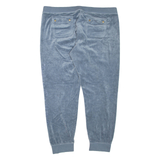 JUICY COUTURE Womens Joggers Blue Tapered XL W38 L30