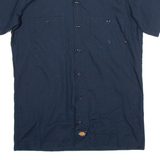 DICKIES Mens Worker Shirt Blue S