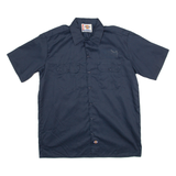 DICKIES Mens Worker Shirt Blue L