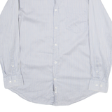 DKNY Mens Shirt Blue Striped Long Sleeve M