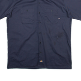 DICKIES Mens Worker Shirt Blue XL