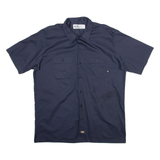DICKIES Mens Worker Shirt Blue XL