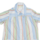 LAND SEA Womens Shirt Blue Striped S