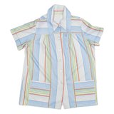 LAND SEA Womens Shirt Blue Striped S