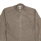 HIGH SIERRA Mens Plain Shirt Brown Long Sleeve XL