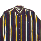 MERONA Mens Shirt White Striped Long Sleeve XL