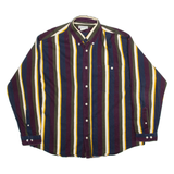 MERONA Mens Shirt White Striped Long Sleeve XL