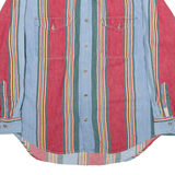 Mens Shirt Blue Striped Long Sleeve M