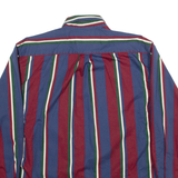 ALEXANDER JULIAN COLORS Mens Shirt Blue Striped Long Sleeve L