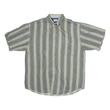 BUGLE BOY COMPANY Mens Shirt Green Striped M